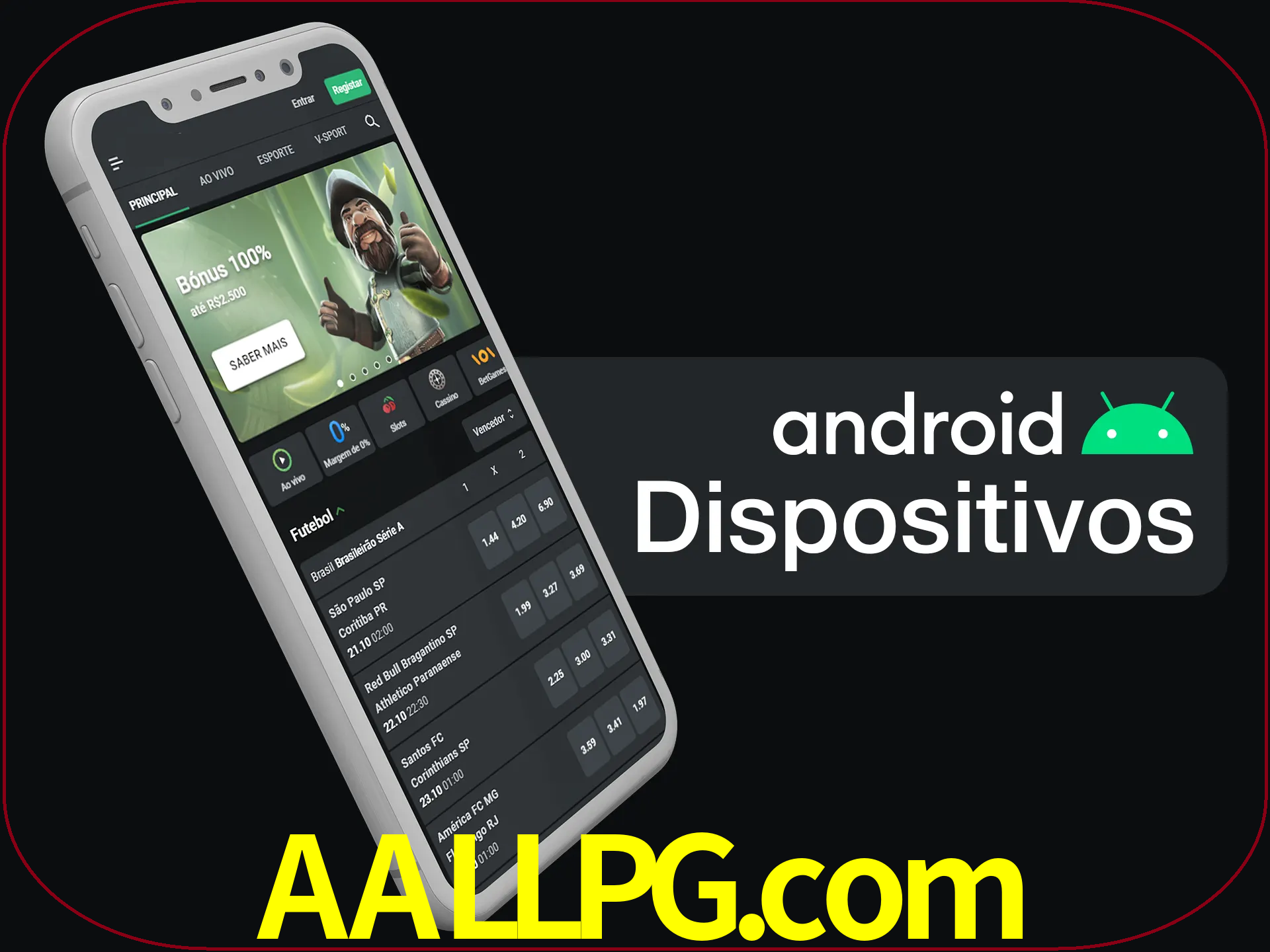 O aplicativo suporta a maioria de todos os dispositivos Android.