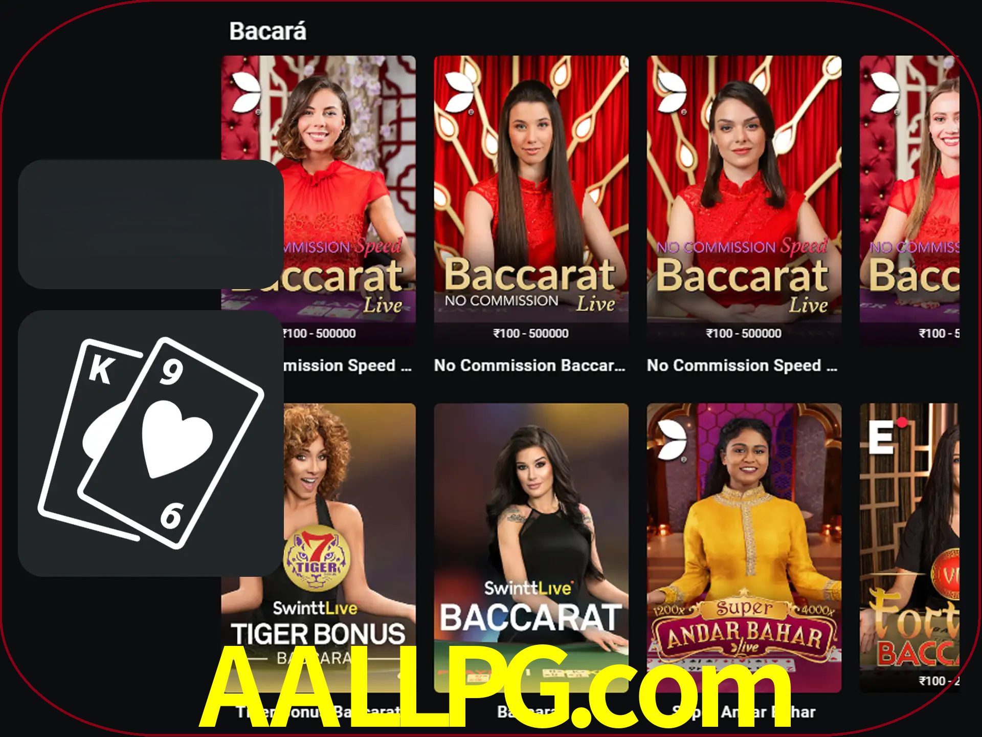 Ganhe muito dinheiro jogando jogos de bacará.