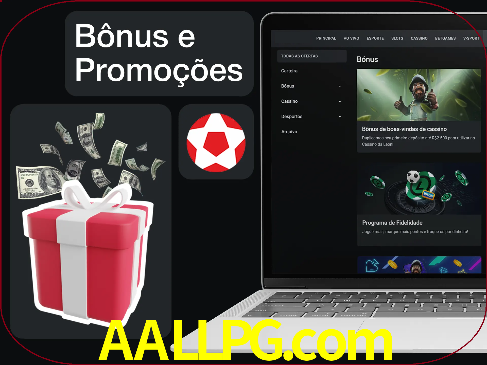 Verifique se há novos bônus e promoções.